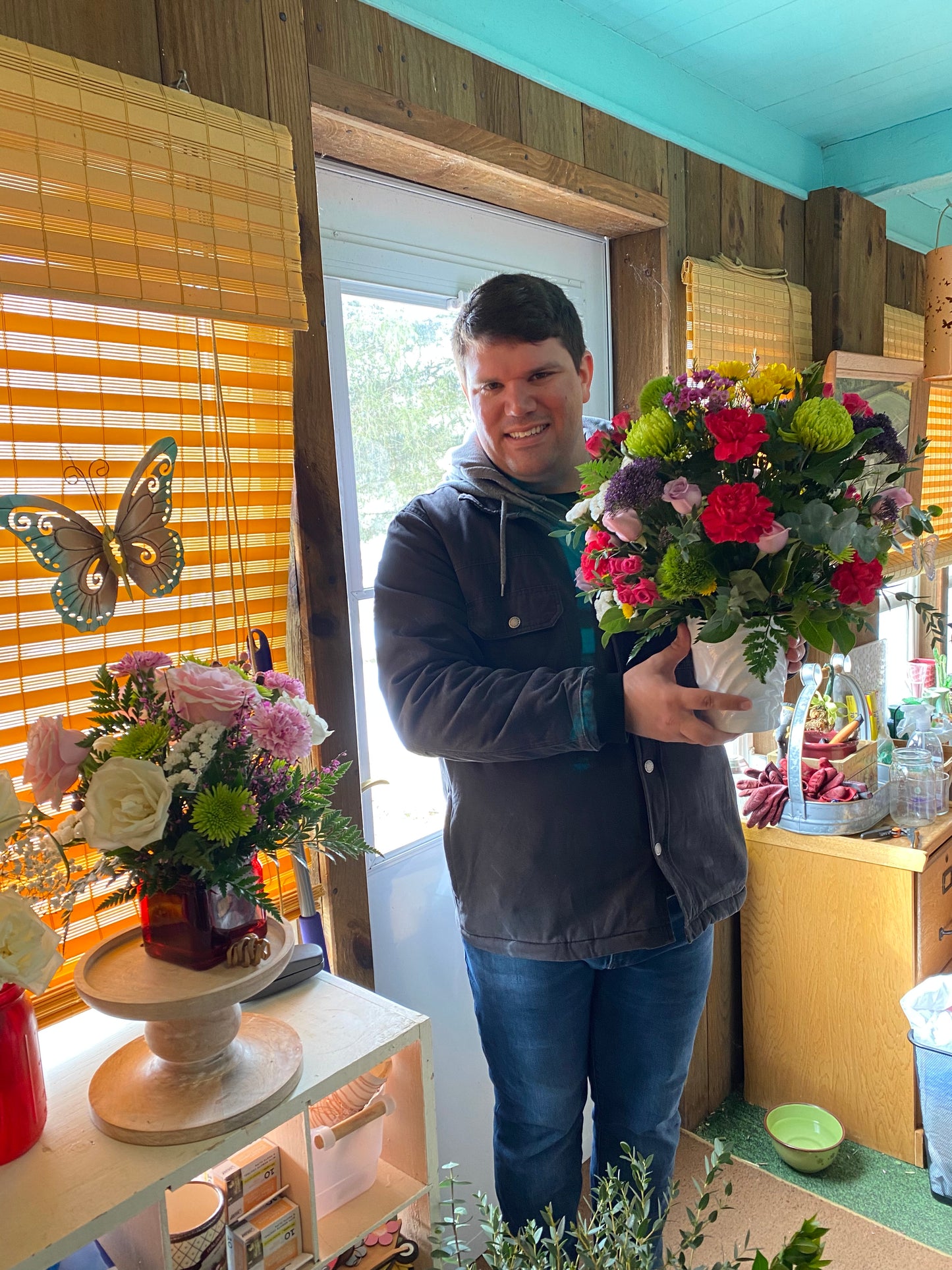 Birthday Joy Arrangement - medium delivered