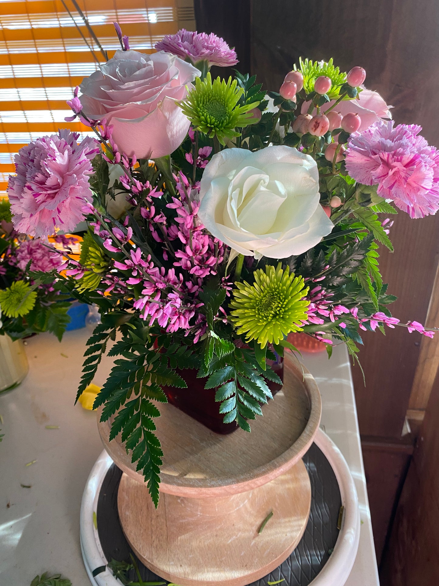 Birthday Joy Arrangement - medium delivered