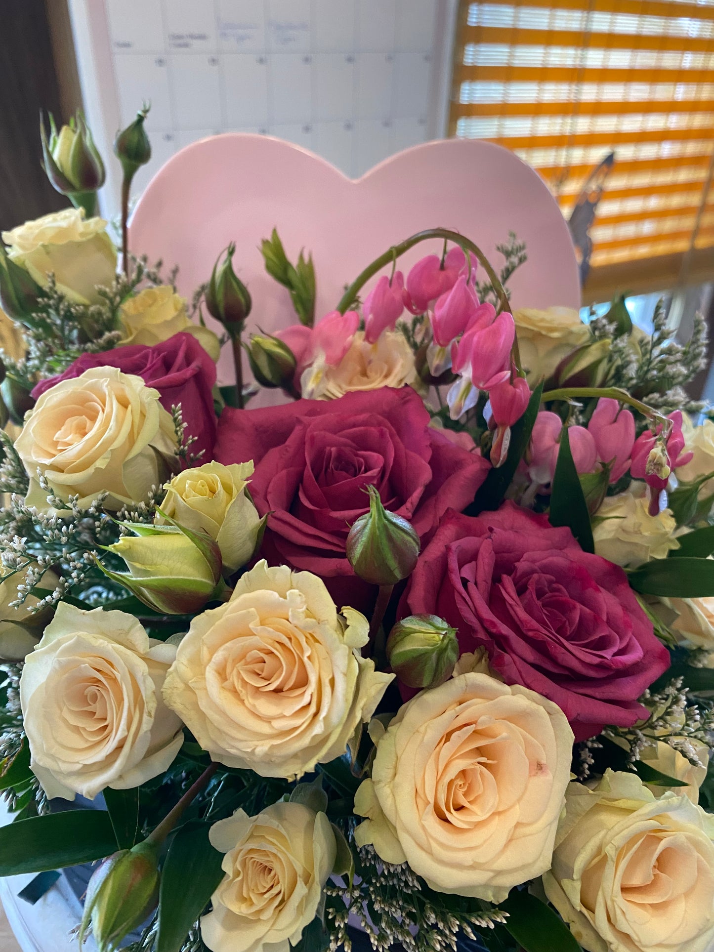 Mother’s Day Pink Heart arrangement